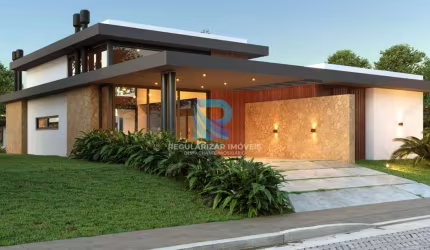 Casa Alto Padrão edificada sob um terreno de 510m² na Praia de Bella Torres em Passo de Torres