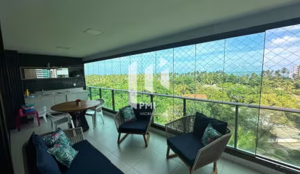 JARDIM DO MAR - Apartamento de 212 m² com 4 suítes, em andar alto e excelente ventilação, localizado no exclusivo Condomínio Jardim do Mar, na Reserva do Paiva.
