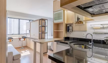 Flat para venda com 1 quarto, 27m²