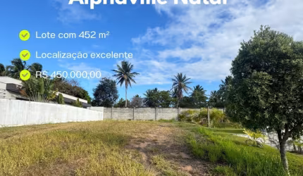 Excelente oportunidade no Alphaville Natal - Lote plano e bem localizado