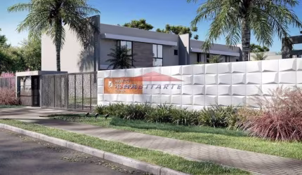 Sobrado à venda no Abranches em Curitiba-PR: com 3 quartos, 1 suíte, 2 salas, 3 banheiros, 2 vagas de garagem, 112m². Residencial Parque das Pedreira.