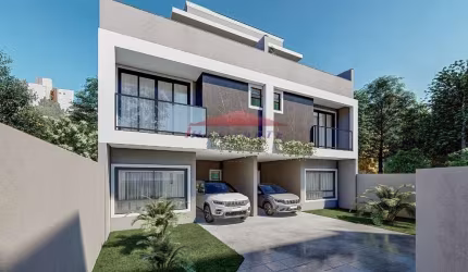 Sobrado de alto padrão em condomínio no Uberaba, Curitiba-PR: 3 quartos, 1 suíte, 4 banheiros, 2 vagas - 141,59m².