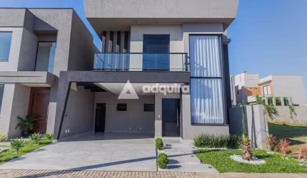 Casa mobiliada à venda e locação 4 Quartos, 4 Suites, 2 Vagas, 200M², Cará-cará, Ponta Grossa - PR