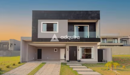 Casa à venda 4 Quartos sendo  3 Suites, 2 Vagas,  Terras Alphaville  Jardim Carvalho, Ponta Grossa