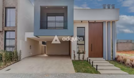 Casa Moderna  com 3 Suítes e Espaço Gourmet com Churrasqueira em condomínio à Venda, Cará-cará, Pon