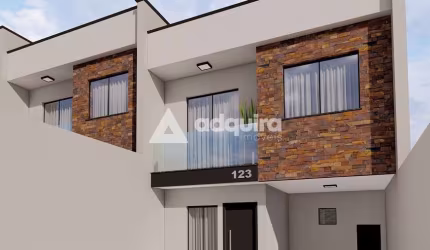 Sobrado Novo à venda, Jardim Carvalho, 3 quartos (1 suíte) , 88 m² de área construída - Ponta Gross