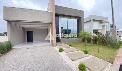 Casa Térrea Nova no Condomínio Royal Palace - Uvaranas, Ponta Grossa, PR
