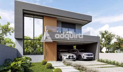 Casa à venda no Condomínio Villa Toscana, com 3 suítes e 2 vagas de garagem, em Ponta Grossa, PR