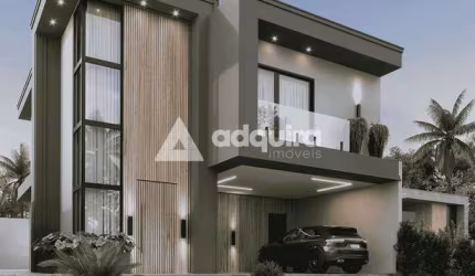 Casa à venda em condomínio fechado com 140m², Contorno, Ponta Grossa, PR