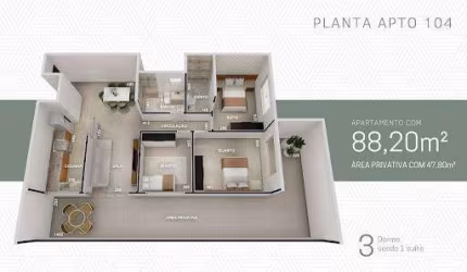 Apartamento em Vila dos Técnicos  -  Timóteo