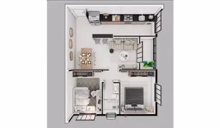 Apartamento em Santa Terezinha II  -  Coronel Fabriciano