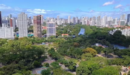 Apartamento à venda com 04 quatro suítes, 335 m², vista linda para o Parque da Jaqueira e Rio Capibaribe.