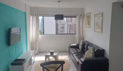 Flat à venda com 01 quarto, 42,12 m² em Boa Viagem, Recife-PE.