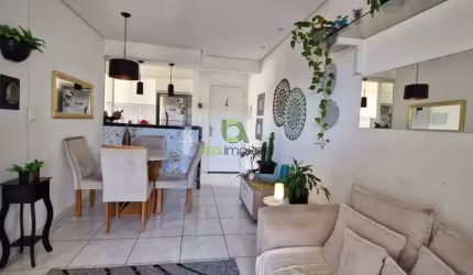 APARTAMENTO 02 DORMITÓRIOS, SACADA COM CHURRASQUEIRA, GARAGEM COBERTA IPIRANGA SÃO JOSE SC