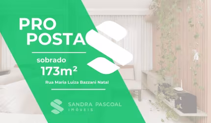 Sobrado à venda em Condomínio Fechado, 173m², Uberaba, Curitiba, PR