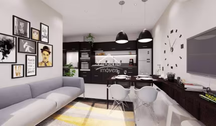 ÚLTIMA UNIDADE! Apartamento de 2 quartos com sacada e churrasqueira em condomínio completo no bairro São Sebastião em Palhoça - SC