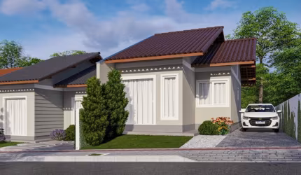Vendo Casa Plana, 02 Quartos - Cidade de Indaial