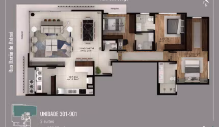 Apartamento com 3 dormitórios à venda, 153 m² por R$ 2.996.000,00 - Centro - Florianópolis/SC