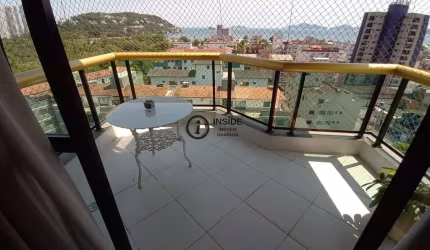 Apartamento vista mar lado praia na enseada