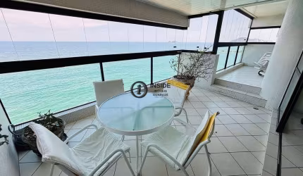 Apartamento com 3 suítes frente mar lazer total.