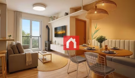 Apartamento com 2 dormitórios à venda, 49 m² por R$ 269.990,00 - Moinhos - Lajeado/RS