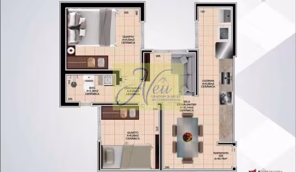 Lindo Apartamento 2 quartos nunca habitado