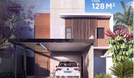 Casa em Condomínio à Venda - Santa Rosa, Piracicaba - 128m2 - Condomínio Authoria Reserva Jequitibá  - 3 Quartos