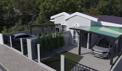 Casa  de 03 dormitórios sendo 01 suite em Bom Viver  -  Biguaçu
