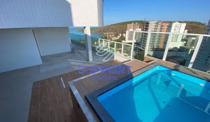 Belíssima Cobertura Linear de 4 quartos à venda, Praia do Morro, Guarapari, ES