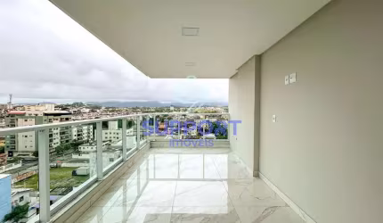 Apartamento 3 quartos na Praia do Morro com suíte, vista para o mar, varanda, lazer completo e anda