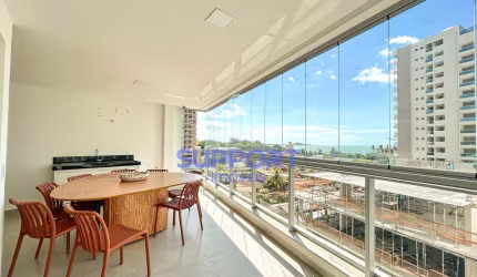 Apartamento 3 quartos na Praia do Morro com vista para o mar, decorado e completo