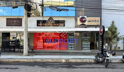 Loja comercial na Praia do Morro com 1 vaga, quadra do mar e vista para o mar