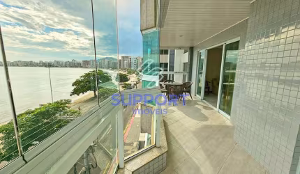 Apartamento 4 quartos na praia do morro com vista para o mar, hidromassagem e 4 vagas, amplo e luxu