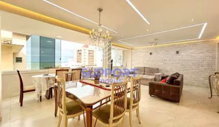 Apartamento 4 quartos na Praia do Morro em Guarapari com 2 suítes, varanda gourmet, completo e fino