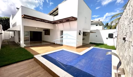 Casa de luxo para locação em condomínio Belvedere 1, Cuiabá-MT: 3 quartos, 3 suítes, 1 sala, 4 banheiros, 4 vagas de garagem, 195m².