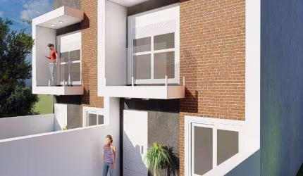 Sobrado 3 dormitórios a venda, 82 m² por R$ 470.000 - Cic - Curitiba/PR