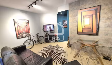 Charmoso Apartamento Mobiliado à venda no coração do Panamby, 43m², 1 dormitório, 1 vaga garagem, R