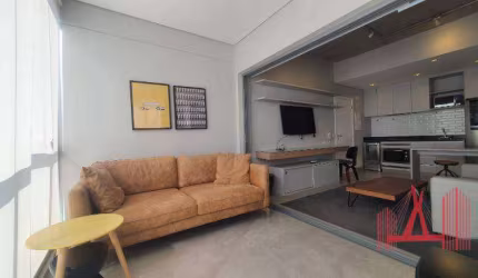Studio mobiliado para alugar, 47 m² - Moema - São Paulo/SP