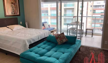 Apartamento Studio MOBILIADO para Locação com 1 dormitório, 1 vaga de garagem, com 35 m² - Consolação