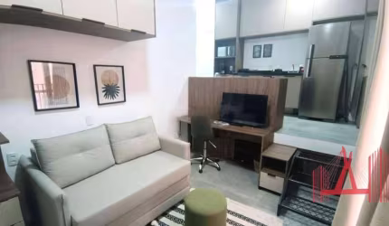 Apartamento Studio com pé direito duplo MOBILIADO à Venda ou Locação com 1 dormitório, com 26 m² - Perdizes