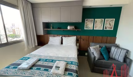 Apartamento Stúdio MOBILIADO para locação com 1 dormitório, com 27 m² - Vila Clementino