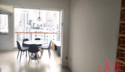 Apartamento MOBILIADO à Venda ou Locação com 1 dormitório, 1 vaga de garagem, com 50 m² - Chácara Klabin