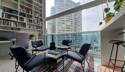 Apartamento Duplex MOBILIADO à Venda com 1 dormitório, 2 vagas de garagem, com 60 m² - Pinheiros