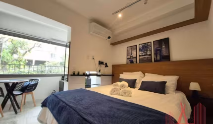 Apartamento Studio MOBILIADO para Locação com 1 dormitório, com 29 m² - Cerqueira César