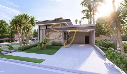 CASA TERREA COM TRÊS SUITES A VENDA NO PARQUE BRASIL 500- COND. SANTORINI - PAULÍNIA SP
