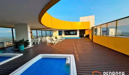 Apartamento no Corais de Ponta Negra com 94m2 - 3 quartos (1 suíte) - Mobiliado - Andar alto