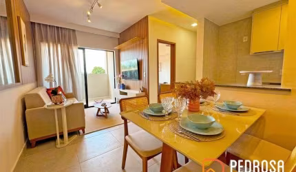 Apartamento com 61 m2 - 2 quartos (1 suíte) - Juracy de Freitas - Ponta Negra - Subsidio Caixa