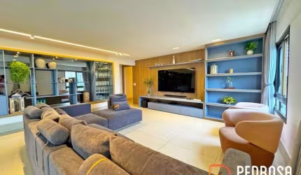 Apartamento com 222 m2 - 3 suítes - Mobiliado - Miguel Carrilho Tirol - 4 vagas - Porteira Fechada