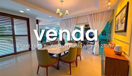 Casa com 277 m2 - 4 suítes - Flora Boulevard - Escriturada - Solário e espaço Gourmet