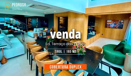 Lindo apartamento duplex com 165m2 | 3 suítes | Semi mobiliado em Tirol - Natal/RN
